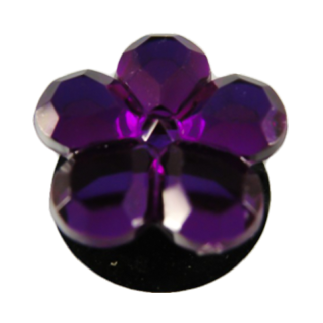 Flower crystal purple