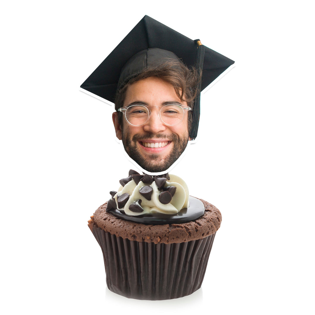 Cupcake Face Toppers - Graduation